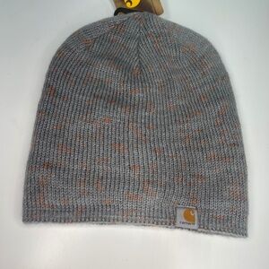 Women’s Gray Ribbed Knit Carhartt Beanie NWT